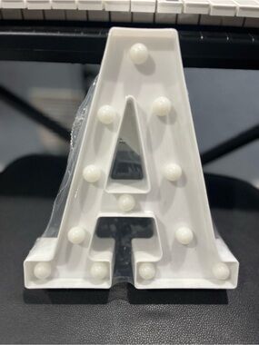 White Letter A Marquee Light